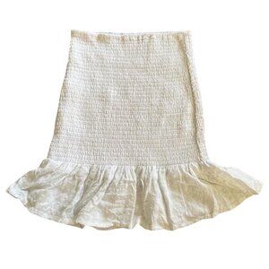 Hollister ultra high rise white skirt XS  Has some stains on the back see photos